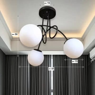 Sophisticated 6-Light Matte Chandelier VL-B.E.S-10063