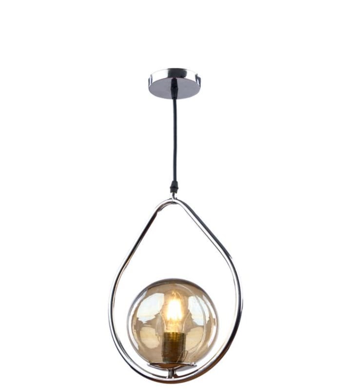 Elegant 1-Light Glass Pendant Light VL-B.E.S-10140