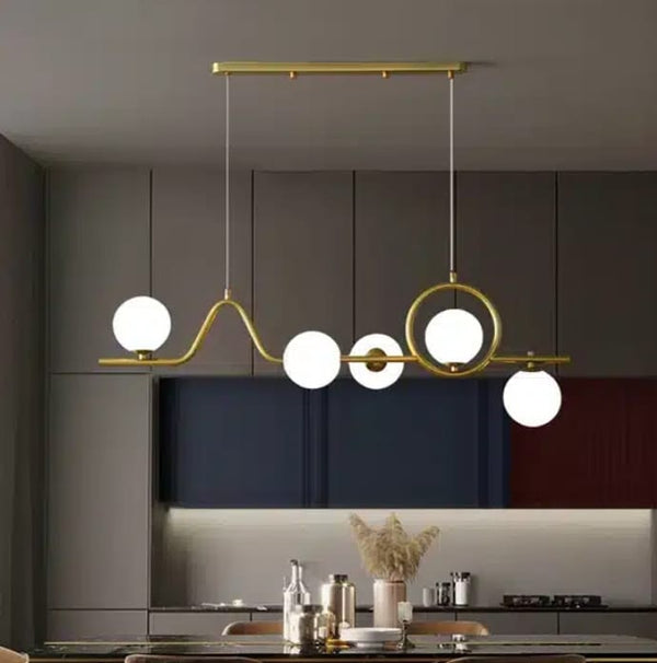 Luxurious 5-Arm Glass Chandelier VL-B.E.S-10004