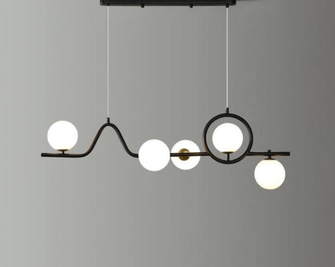 Luxurious 5-Arm Glass Chandelier VL-B.E.S-10004