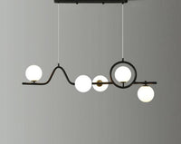 Luxurious 5-Arm Glass Chandelier VL-B.E.S-10004
