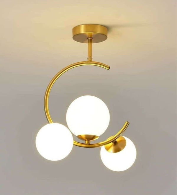 Elegant 3-Arm Glass Chandelier VL-B.E.S-10009