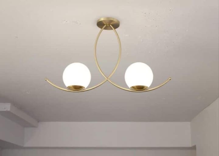 Modern 2-Light Glass ChandelierVL-B.E.S-10011