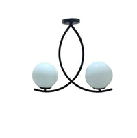 Modern 2-Light Glass ChandelierVL-B.E.S-10011