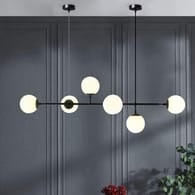 Grand 6-Light Glass Chandelier VL-B.E.S-10065
