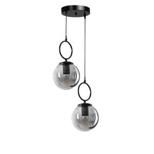 Modern 2-Light Glass Chandelier VL-B.E.S-10066