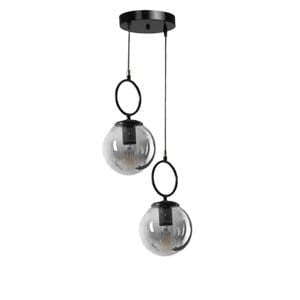 Modern 2-Light Glass Chandelier VL-B.E.S-10066