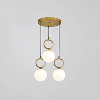 Luxury 3-Light Chandelier with Glass
