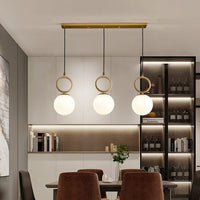 Contemporary 3-Light Pendant with Glass VL-B.E.S-10073