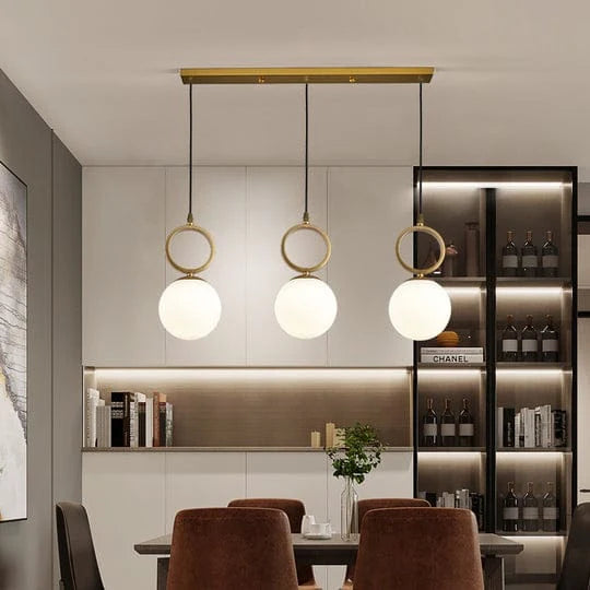 Contemporary 3-Light Pendant with Glass VL-B.E.S-10073