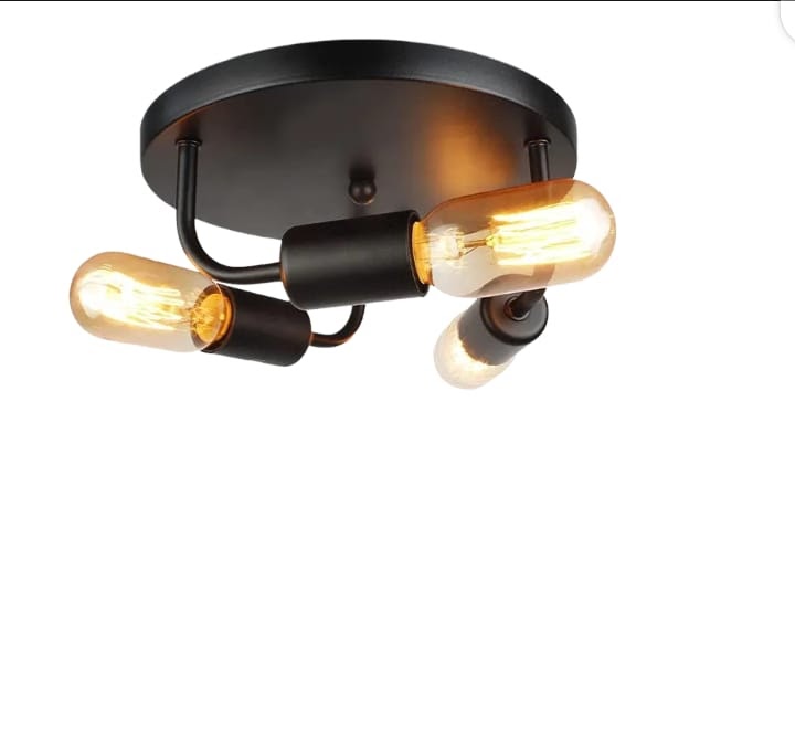 Industrial 3-Light Easy-Install Chandelier VL-B.E.S-10076