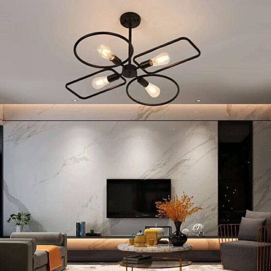 Modern 4-Light Wide Chandelier VL-B.E.S-10114