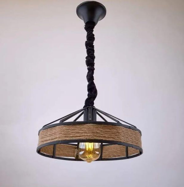 Metal & Linen Pendant 14005 VL-B.E.S-10155