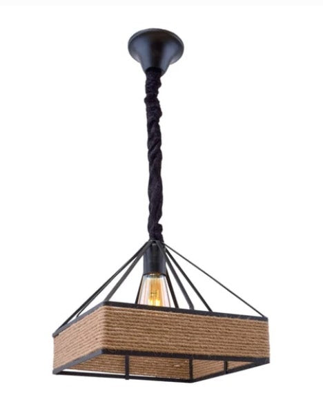 Metal & Linen Pendant 14006 VL-B.E.S-10156