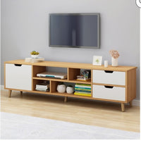Modern TV Library with Shelves VL-MA-15058