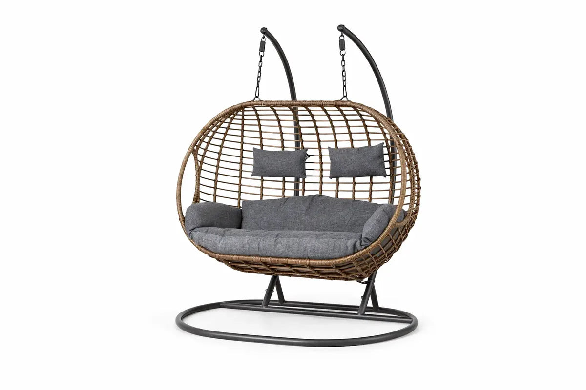 Double Hanging Chair with Stand – Wide Seat VL-ER-9071