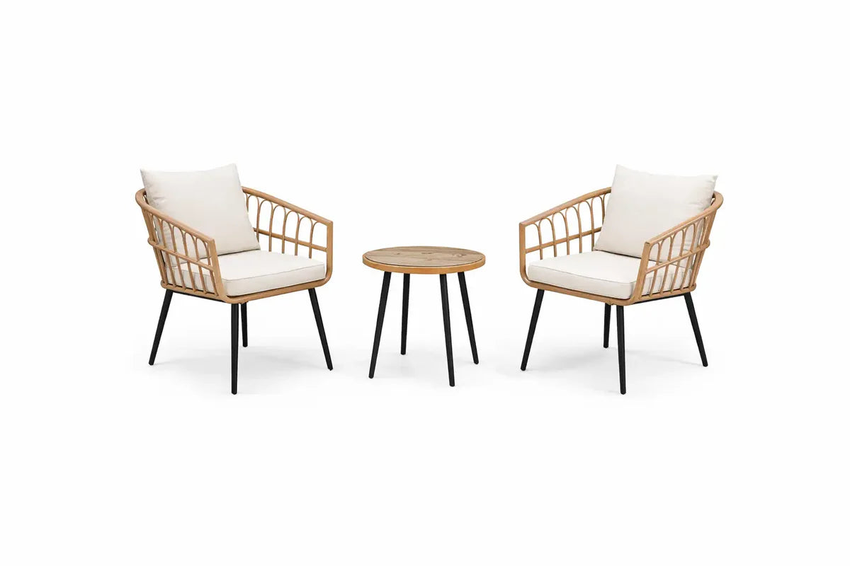 Outdoor Bistro Set –  Chairs & Round Table VL-ER-9064