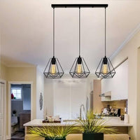 Triple Jewel Pendant Light with Rectangular Base VL-SL-2024