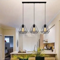 Triple Jewel Pendant Light with Rectangular Base VL-SL-2024